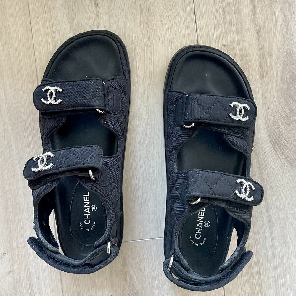Chanel Quilted Dad Sandal